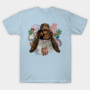 Sea Turtle Swimming in Coral Reef T-Shirt